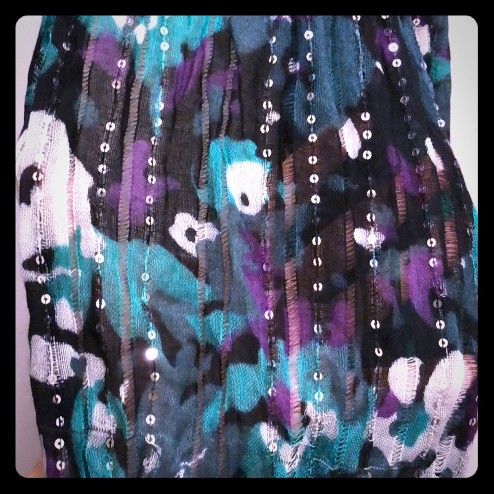 Charming Charlie’s Colorful Sequin Scarf